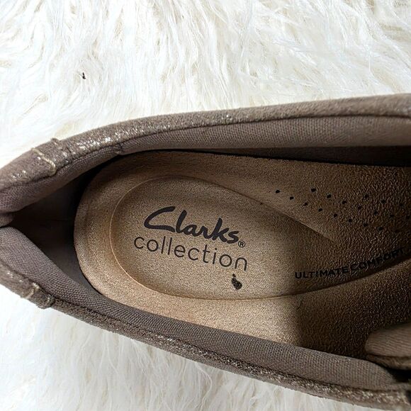 Clarks Women's Caroline Ella Silver Metallic Size 7 - Picture 7 of 8